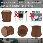 Jalaram ExportsChair Leg Floor Protectors - 4 Pack Felt Bottom Furniture Silicone Leg Caps, Chair Leg Covers to Reduce Noise, Easily Moving for Furniture Chair Feet, Christmas, New Year Gifts, Home Décor