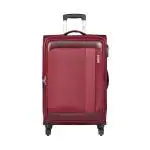 Safari Slant Large Check-in Suitcase (81 cm), Soft Luggage, 4 Wheels, Red