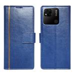 A D Enterprises Blue GP Flip Cover for Redmi 10A | Magnetic Case | Shock Absorbent | Flip Cover Redmi 10A