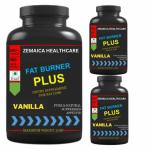 Zemaica Healthcare Fat Burner Plus, Weight Loss, Body Weight loss product, Flavor Vanilla, Pack of 3 Whey Protein