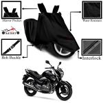 Kedit Suzuki Inazuma Motorcycle Bike Scooty Cover Black Colour Water Resistant - UV Protection & Dust Proof Imported Fabric Quality,Sun Protection,Weather Bike - Scooty Two Wheeler Body CoverSuzuki Inazuma