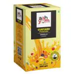 Aah Yum 500 gm Smooth, Creamy and Delicious Custard Powder - Vanilla Used for Fruit Salads and Puddings ( Pack of 1))