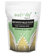 Amwel Organic Browntop Millet Flour | 450g | Hari Kangni , Korale Atta | Siri Dhanya Millets Flour | Low GI Gluten Free Diabetic Friendly Fiber Rich Food for Weight Loss | 0.9kg