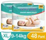 Ezoyplus Extra Soft Baby Diaper XL Size |12-17 kg,Super Absorption & odour Control |Diaper Pant For baby (48 Pants )