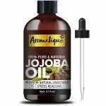 Aromatique Jojoba Oil 30ml | Moisturizing Oil for Face, Hair, Skin & Nails | Natural Cold Pressed Hexane Free | Base Carrier Oil