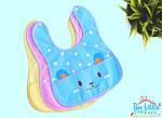 The Little Lookers Animated Print Button Bib with Pocket (Pack of 3)