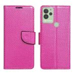 A D Enterprises Net Pink Flip Cover for Lava Blaze | Magnetic Case | Shock Absorbent | Flip Cover Lava Blaze