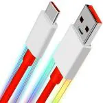 Nexcen 65W Mobile Cables VOOC C TYPE RED DASH/FLASH DATA CABLE