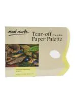 Mont Marte Tear-Off Paper Palette Pad - 50 GSM, 36 Sheets (White)