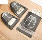 QinPin (Pack of 6)Non woven Shoe cover organizer Portable Shoe bag for Travelling suitable for sandals footwear Luggage Cover