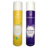 Cosmella Air Freshener Lemon and Lavender for Room, Home, office, Party Hall, 310ml Each, Pack of 2