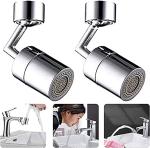 ZURU BUNCH Set of 2 720 Degree Rotatable Universal Splash Filter Faucet Anti-Splash Faucet Sprayer Head Leakproof 4-Layer Net Filter Faucet