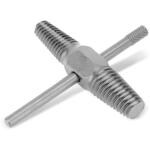 UP TO DATE PRODUCTS Pipe Broken Screw Extractor, Double Head Broken Screw Extractor, High-Carbon Steel Double Head G1/2in + G3/4in Car Repair Tool