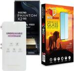 BizzBoxx Edge To Edge Tempered Glass for Tecno Phantom X2 5G, Phantom X2 5G, Membrane Hydrogel Screen Protector (Pack of 1)
