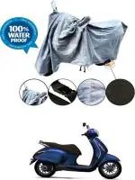 RONISH Waterproof Two Wheeler Cover for Bajaj (Chetak, Grey)