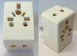 Hi-Plasst 3 Way 3 Pin Multicountry Input Plug Adapter With Fuse For Imported Devices From Uk, Us, Australia And Japan