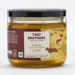 Two Brothers Organic Farms - A2 Ghee (250 ml) | Cultured Cow Desi Ghee | Curd-Churned Bilona Ghee