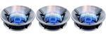 SCARLET MULTI PRODUCTS Gas Stove Silver Burner Stand/Gas Saver Jali Ring (Pack 3) Fire & Windproof Energy Saving, Gas Chula Support Stand/4 Legs Supported for Indian Gas/0.7mm Thickness Heavy Material
