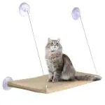 Qpets Cat Bed, Cat Hammock 30 * 54Cm Cat Hammock Cozy Cat Hammock With Upgrade Safe Suction Cup, Cat Hammock For Resting Napping Cat Hanging Hammock On Wall, Window, Balcony, Bedroom