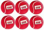 RSW Red Hard Cricket Tennis Ball  - Pack of 6