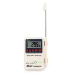 RCSP Plastic Body Digital Thermometer With On, Off Temperature Alarm Function, Portable Multistem Thermometer With Display LCD And External Sensing Probe, Accurate Multi Temperature Meter (White)