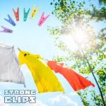 VillWin Cloth Clip with bright colos and heavy duty material / Cloth Clips (Multicolor Pack of 48)