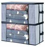 Wini Krafts Storage Bag for Clothes, Comforter, Underbed Storage Pack of 2 (Grey)