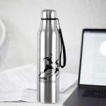 Cello Goldie Stainless Water Bottle Set, 1000 Ml Bottle (Pack Of 1, Silver, Steel)