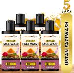 Smartdrops Ubtan Facewash For Skin Glowing Skin Dark Spots And Hyperpigmentation Face Wash, 500 Ml For Men, Women (Pack Of 5)