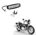 KOZDIKO 6 LED Rectangular Fog Light Bar Spot Beam White Light For Royal Enfield Continental GT 650