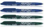 Pilot Frixion Erasable Roller Ball Pen | Tip Size - 0.7 MM | With Dimpled Grip and In-built Eraser | Ink Colour - 2 Blue and 2 Green | Pack of 4