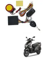 Qiisx Tubeless Motorcycle/Bike Alarm Security System Button Remote Key Anti-Theft Alarm with Dual Remote Control for TVS NTORQ