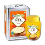Provedic Desi Ghee Tin ( 15 kg Tin) + Provedic Cow's Ghee (1L Pet Jar) Pure, Healthy Ghee | For Better Digestion and Immunity Booster