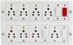 Saifpro Pvc Extension Board With 3 Switches, 8 Sockets, 1 Indicator 3 M - 3 Metres