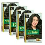 Streax Natural Brown Hair Color For Men And Women, 120 Ml (Pack Of 4)