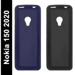 Gizmofreaks Back Cover Case for Nokia 150 2020 TA-1235 DS, Nokia 125 2020 ( Pack of 2 Premium Matte TPU ) Black & Blue