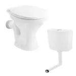 JAQUAR CONTINENTAL SERIES Range One Piece Rim Wall hung Western Commode (White) | 360x475x395mm, Concealed Flush Tank, Western Toilet/Water Closet For Bathroom | CNS-WHT-551PNPP184LZ