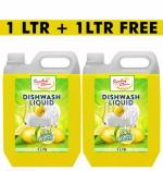 SUNDAY SKIN Dishwash Liquid - 1 LTR + 1 LTR Free Pack - Powerful Lemon Fresh Formula - Eco-Friendly, Tough on Grease, Gentle on Hands - Ideal for Sparkling Clean Dishes