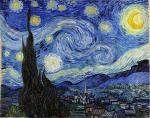 Elegance Museum Outlet The Starry Night Landscape Digital Painting On Canvas- - 42 X 33.25 Inch