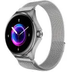 beatXP Nuke 1.32 inch Super AMOLED Display Bluetooth Calling Smart Watch, Metal Body, 500 Nits brightness, 60Hz Refresh Rate, 100+ Sports Modes, 24/7 Health Tracking, IP67 (Silver with Metal Magnetic)