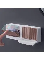 Double Grids Soap Draining Rack Bathroom Soap Holder, Multi-Color