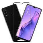 Hobbytronics Oppo A11 Black Scratch Resistant, Anti Fingerprint with Bubble Proof Tempered Glass with Installation Kit (18 x 10 x 2 cm) pack of 2