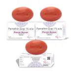 The Aesthetic Sense Permi Sense Medicated Soap-3 x 75g | Protect skin from rashes, irritation, Redness | Helps to wipeout lice and eggs from Scalp