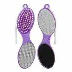 ms GlamTools 4 In 1 Foot File With Pedicure And Manicure Brush Multi Use Pedicure Paddle Brush (Cleanse, Scrub, File And Buff) Pedicure Tool Pedicure Brush For Feet Foot Scrubber