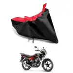 AASHTIK MART New Yamaha YBR 110 Universal Motorcycle Bike/Scooty Two Wheeler Safety Full Body Cover Yamaha YBR 110 Red Black Colour KK-607