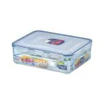 Lock & Lock Transparent Plastic Airtight Divider Food Storage Container with Leak Proof Lid 3.9 L