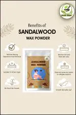 DIVINE HERBS Herbal Sandalwood Waxing Powder for Naturally Instant Remover of Hair, D-Tan Skin & Dead cell for All Types of Hair & Skin - 100g