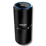 Nebelr Car Air Purifier Ionizer - 10 Million Negative Ions - Kills 99.9% Viruses - Removes Dust - Portable - Designed in Japan (Silver Chalice)