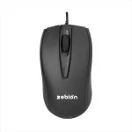 Zebion Z70+ Wired Optical Mouse with 3 Years Warranty (Black)