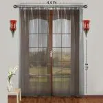 CASA-NEST king size premium clear transparent PVC Ac curtain,0.15 mm,4.5 ft x 8 ft Curtain0018